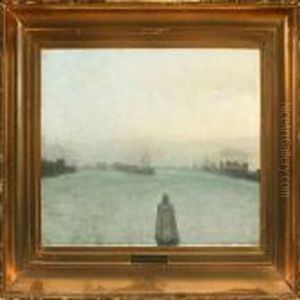 View Of Copenhagen A Hazy Day by Julius Paulsen
