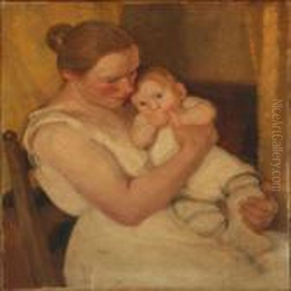 Interior With Mother And Daughter - view 1