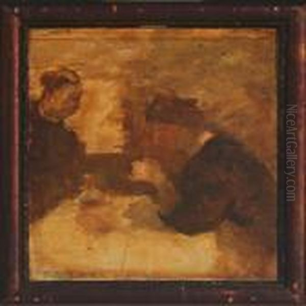 Interior With Figures By A Table - view 1