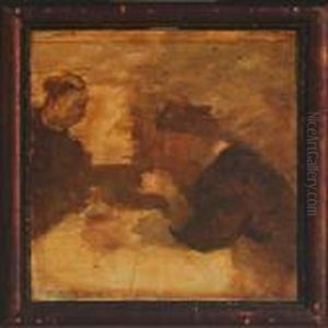 Interior With Figures By A Table Interior With Figures By A Table