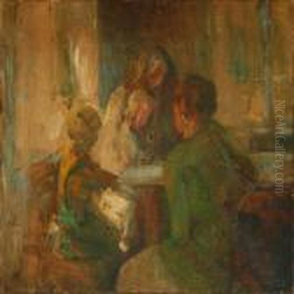 Interior With Mother And Children - view 1