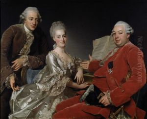 John Jennings Esq. and His Brother and Sister-in-Law, 1769 by Alexander Roslin
