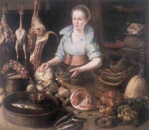 The Kitchen Maid 1628 by Pieter Cornelisz van Ryck