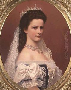 Empress Elizabeth of Bavaria 1837-98 in Hungarian costume, 1867 by Georg Raab