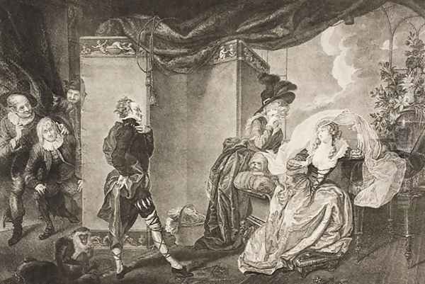 Olivias garden, Act III, Scene IV, from Twelfth Night, Or What You Will, from The Boydell Shakespeare Gallery, published late 19th century - view 1