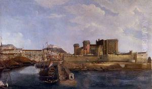 A View Of Castel Dell'ovo From The Bay Of Trentaremi, Naples