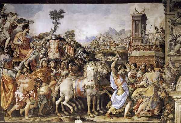 Triumph of Furius Camillus 1545 by Francesco de' Rossi