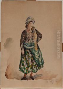 Young Woman by Fryderyk Pautsch