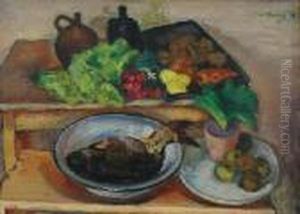 Martwa Natura Z Karpiem by Fryderyk Pautsch