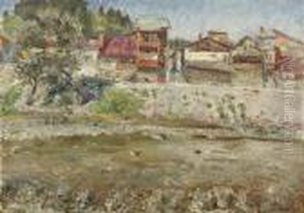Village Along A River In Kossowa, Poland - view 1
