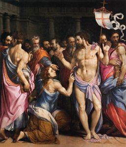 The Incredulity of St. Thomas, c.1547 by Francesco de' Rossi