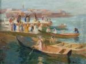 Les Bagassiers A Rabat by Elie Anatole Pavil