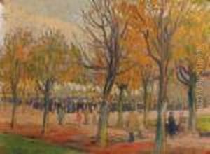 Promenade Dans Le Parc by Elie Anatole Pavil