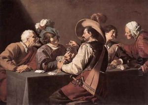 The Card Players by Theodoor Rombouts