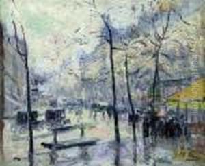 Paris In The Rain by Elie Anatole Pavil