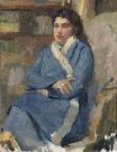 Portrait De Lina Pavil by Elie Anatole Pavil