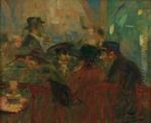 Conversation Au Cafe by Elie Anatole Pavil