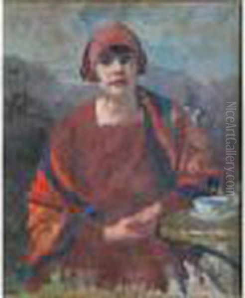 Femme A La Tasse De The - view 1