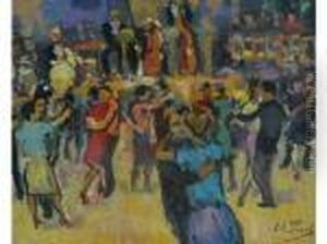 Le Bal A Tabarin by Elie Anatole Pavil