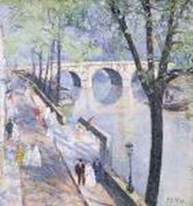 Paris, Le Pont Marie by Elie Anatole Pavil