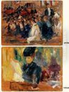 L'assemblee Et Jeune Femme Lisant