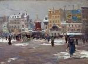 Winter In Montmartre by Elie Anatole Pavil