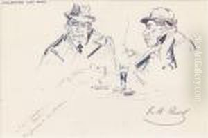 Encre Sur Papier, Signee Du 
Cachet En Bas A Droite Et Situee "la Comedie R..." En Bas A Gauche.