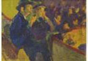 "la Loge De Theatre" by Elie Anatole Pavil