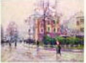 "paris, Une Place". by Elie Anatole Pavil