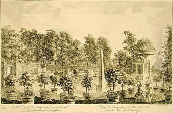A View of the Orangery, Lord Burlingtons Garden at Chiswick - view 1