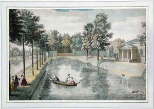 The Water Gardens at Chiswick House, London, c.1728-30 by Pieter Andreas Rysbrack