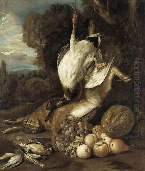 Game Still-Life by Pieter Andreas Rysbrack