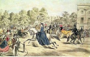 Riding in Rotten Row, Hyde Park by John Ritchie