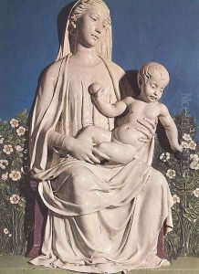 Madonna of Roses by Luca della Robbia