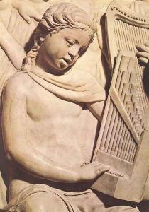 Cantoria [detail: 4] by Luca della Robbia