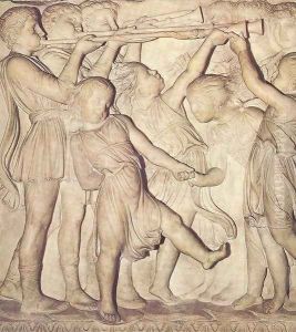 Cantoria [detail: 2] by Luca della Robbia