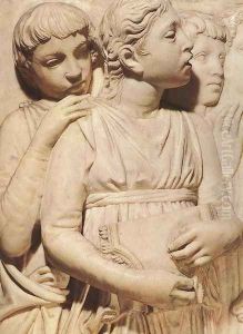 Cantoria [detail: 3] by Luca della Robbia