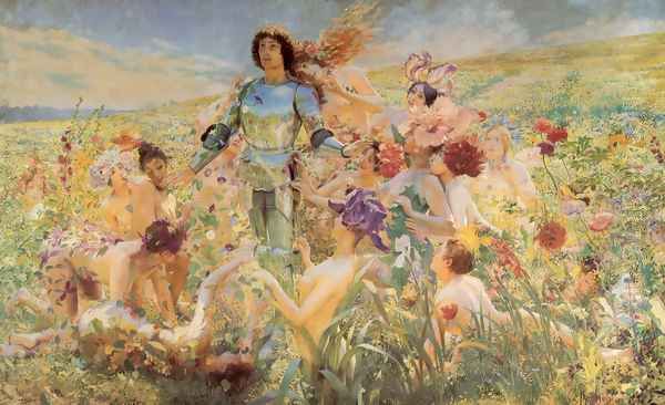 The Knight of the Flowers (or Parsifal) - view 1
