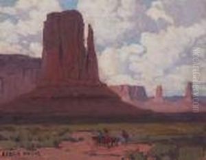Riders In Canyon De Chelly National Monument by Edgar Alwin Payne