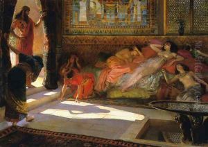 Nouvelle Arrivee au Hatem - Thebes XVIII Dynastie by Georges Antoine Rochegrosse