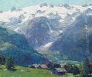 Distant Glaciers And High Country Huts
