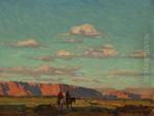 Riders Under Scattered Clouds by Edgar Alwin Payne