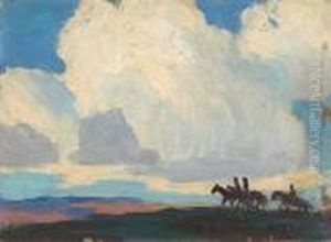 Riders Under The Clouds by Edgar Alwin Payne