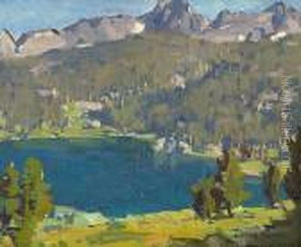 High Sierra Lake Scene by Edgar Alwin Payne