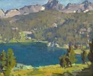 High Sierra Lake Scene by Edgar Alwin Payne