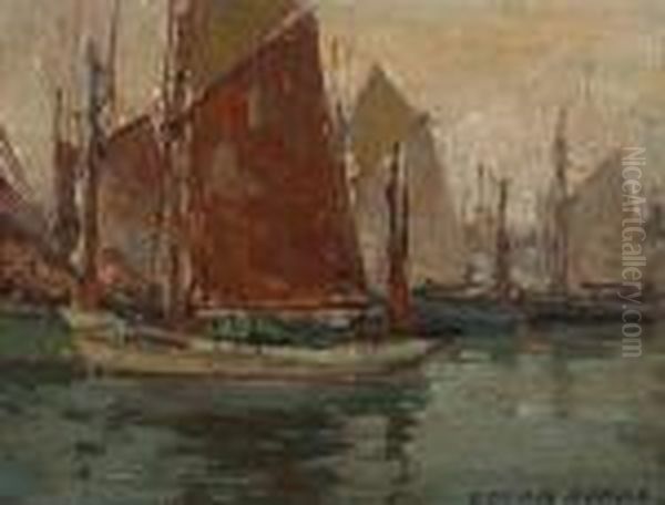 Fishing Boats In A Harbor - view 1