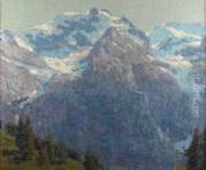 Majestic Alpine Scene by Edgar Alwin Payne