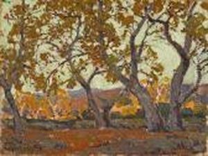 In The Canyon, Believed To Be Laguna Canyon by Edgar Alwin Payne