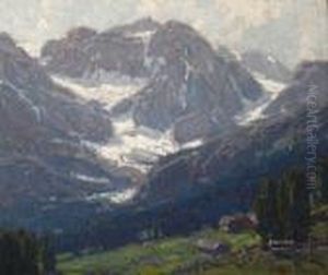 Alpine Scene - Switzerland by Edgar Alwin Payne