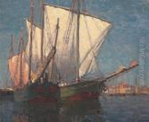 In The Canal, Chioggia by Edgar Alwin Payne